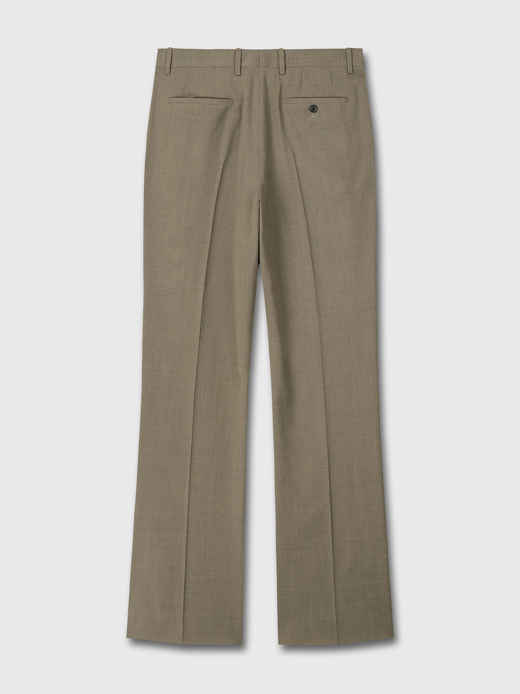 Tonywack - Light Wool Flared Trousers (Taupe Melange) product image 7 | TRAB K-Fashion Australia