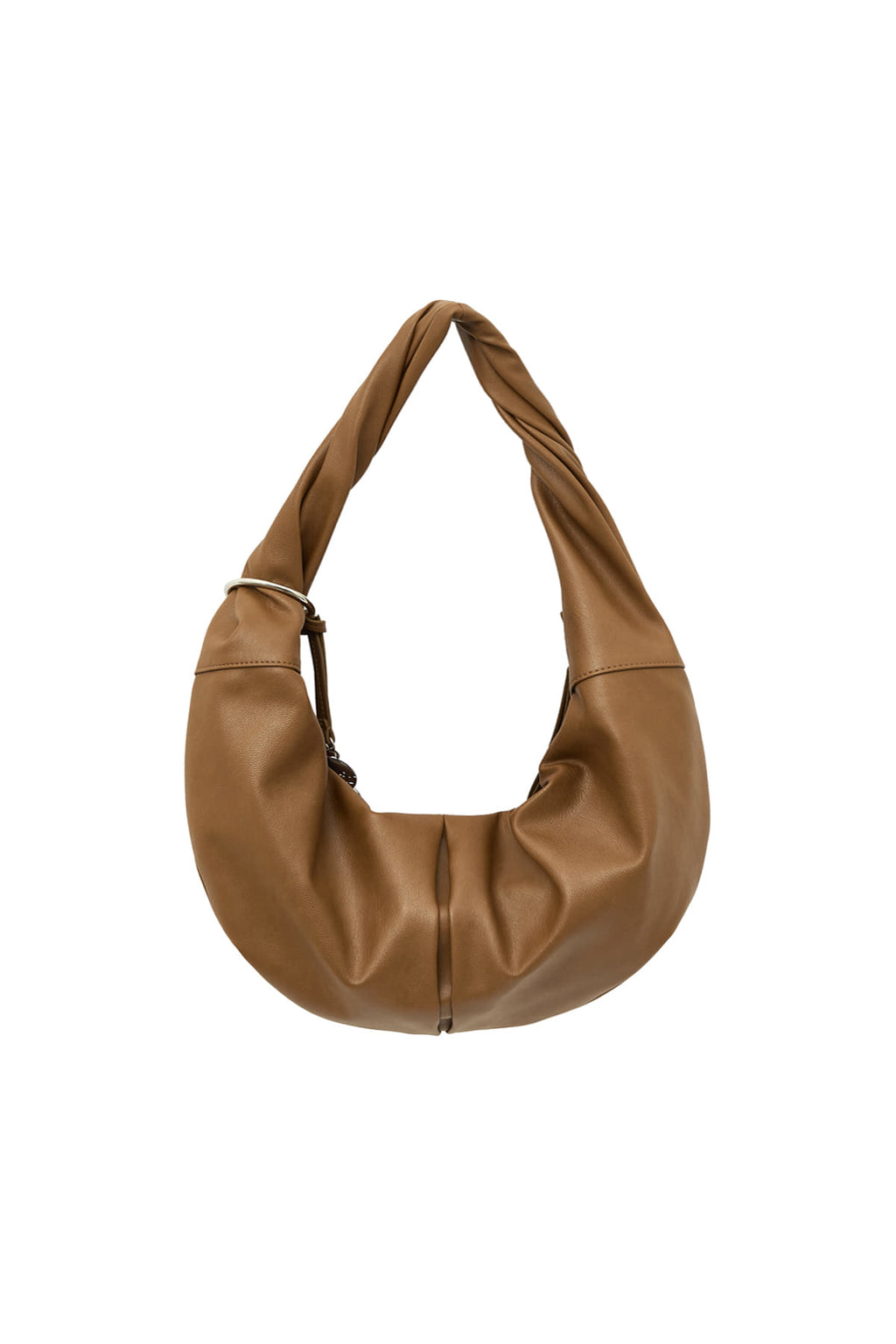 Matin Kim - Twist Handle Small Hobo Bag (Brown) product image 3 | TRAB K-Fashion Australia