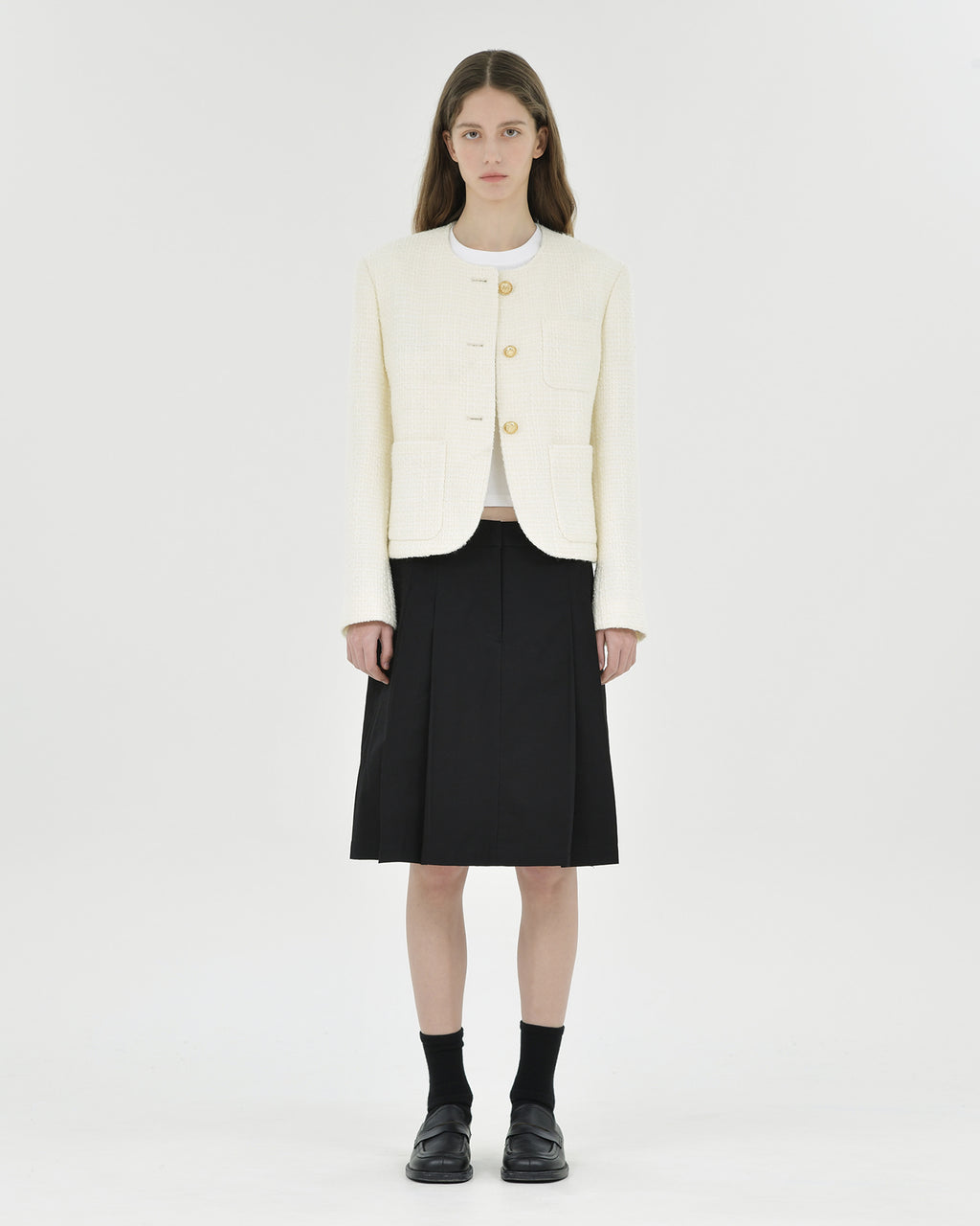 Brownyard - Tweed Jacket (Ivory) product image 1 | TRAB K-Fashion Australia