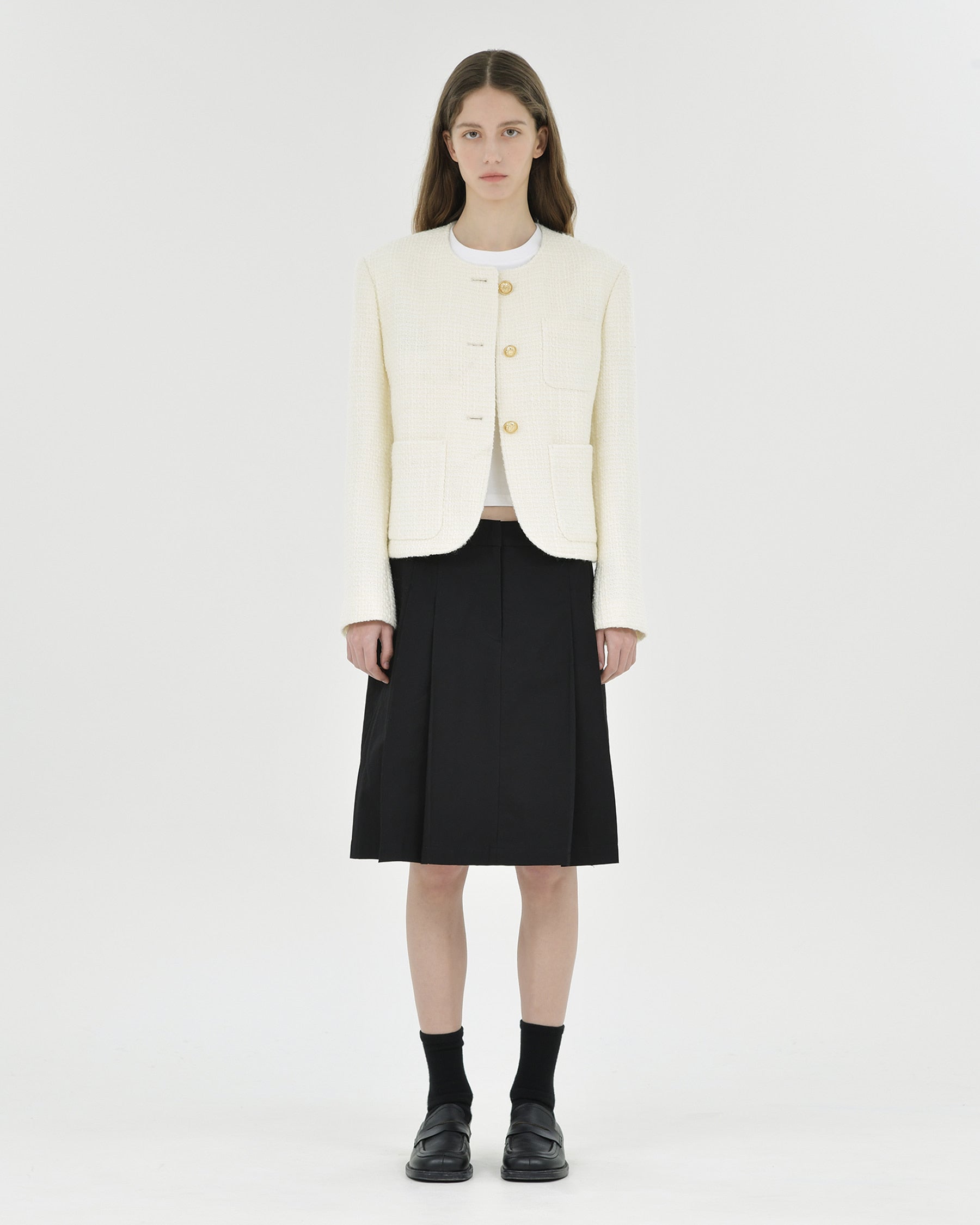 Brownyard - Tweed Jacket (Ivory) product image 1 | TRAB K-Fashion Australia