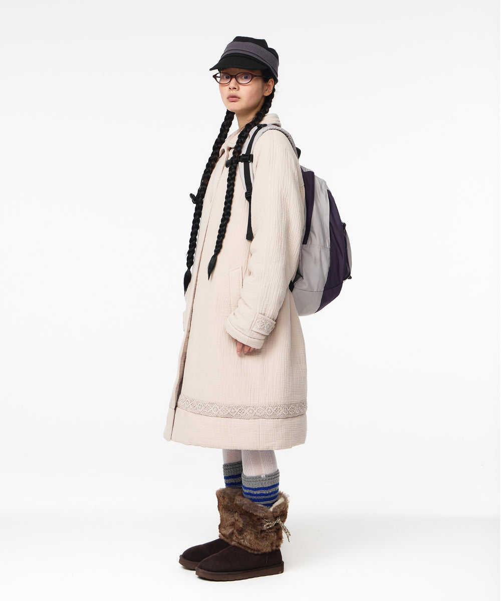 Coyseio - Soft Stitch Padded Coat (Light Beige) product image 11 | TRAB K-Fashion Australia