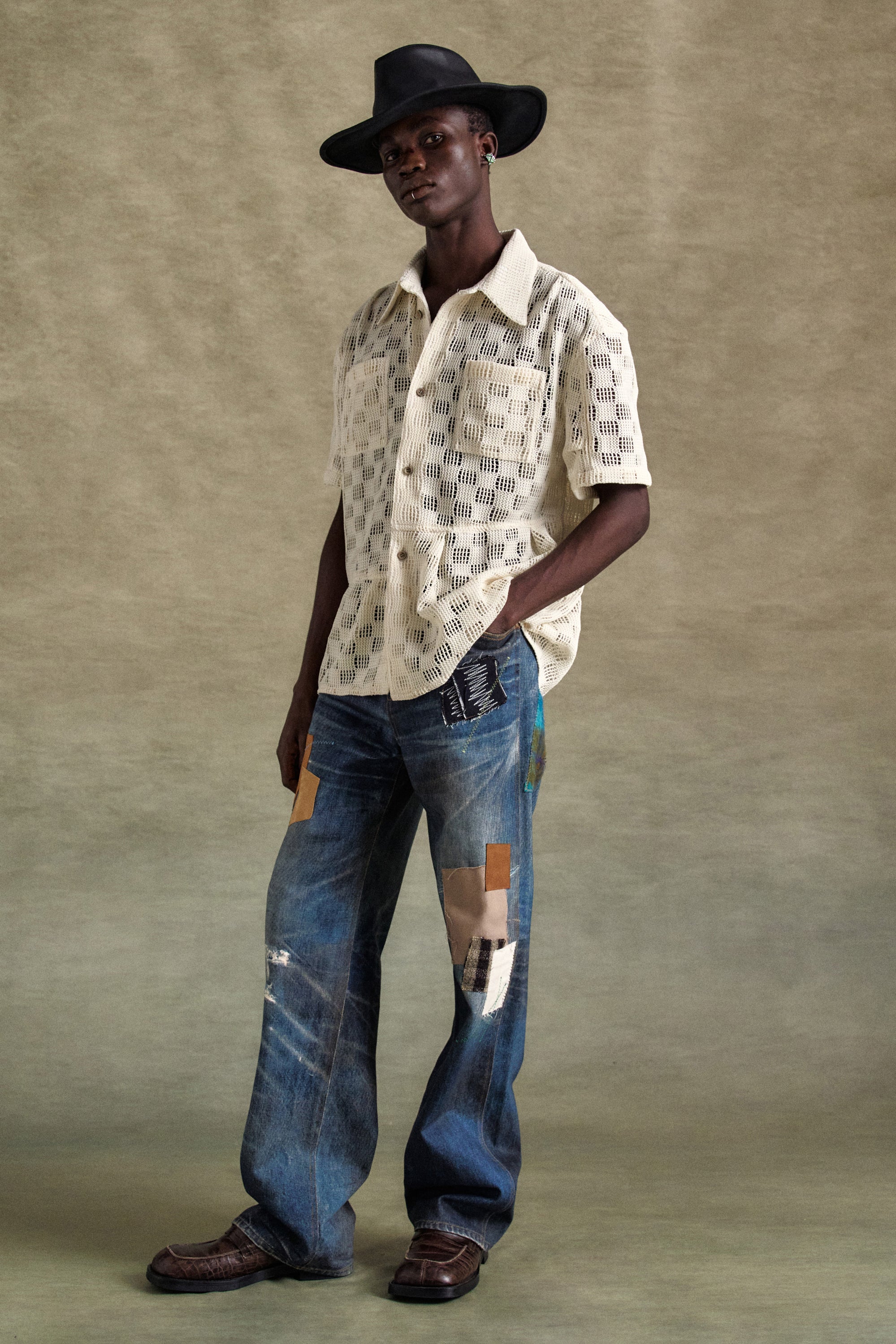 Andersson Bell - Letto Knitted Shirts (Ecru) product image 8 | TRAB K-Fashion Australia