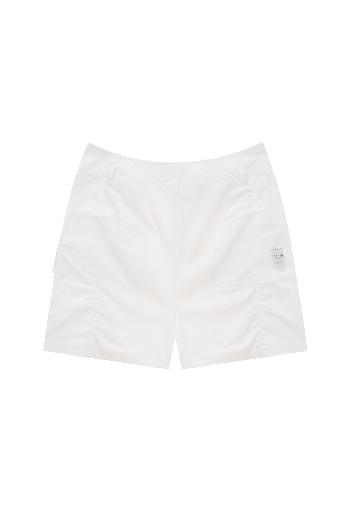 Matin Kim - Sweat Combi Cargo Shorts (White) product image 2 | TRAB K-Fashion Australia
