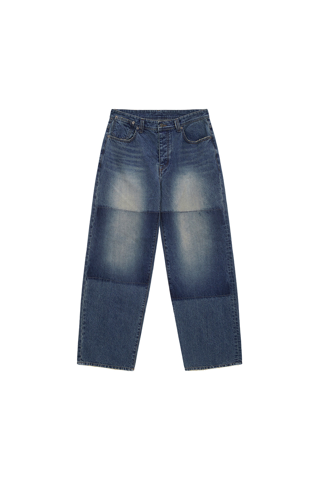Matin Kim - Reverse Washed Denim Pants (Blue) product image 1 | TRAB K-Fashion Australia