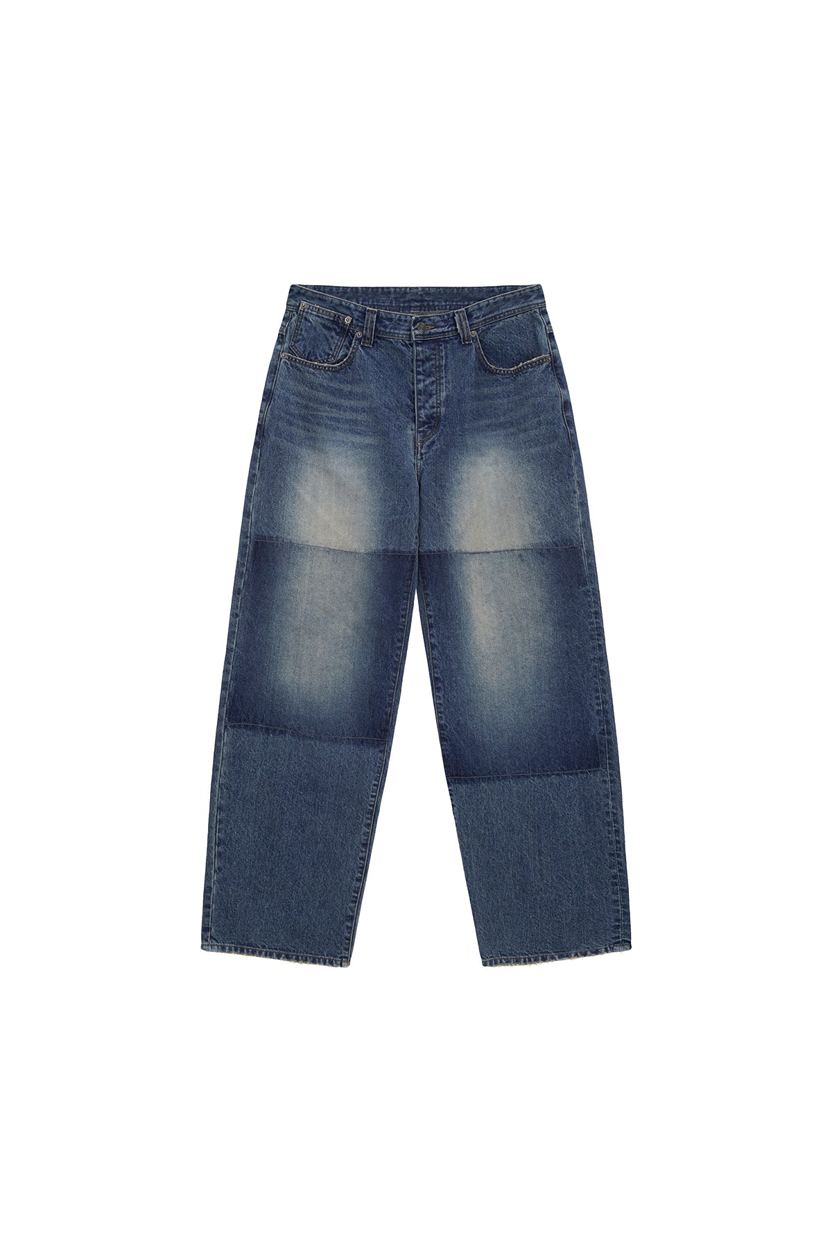 Matin Kim - Reverse Washed Denim Pants (Blue) product image 1 | TRAB K-Fashion Australia