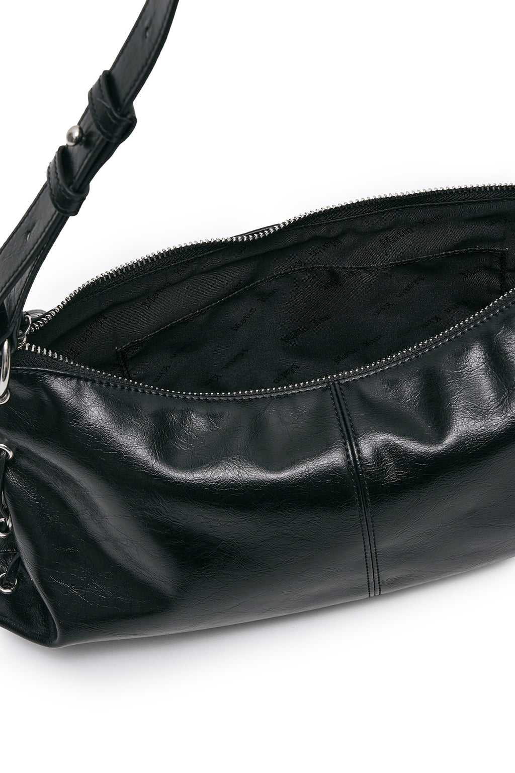 Matin Kim - [Pre-Order – Ships May 21] Eyelet Shirring Shoulder Bag (Black) product image 5 | TRAB K-Fashion Australia