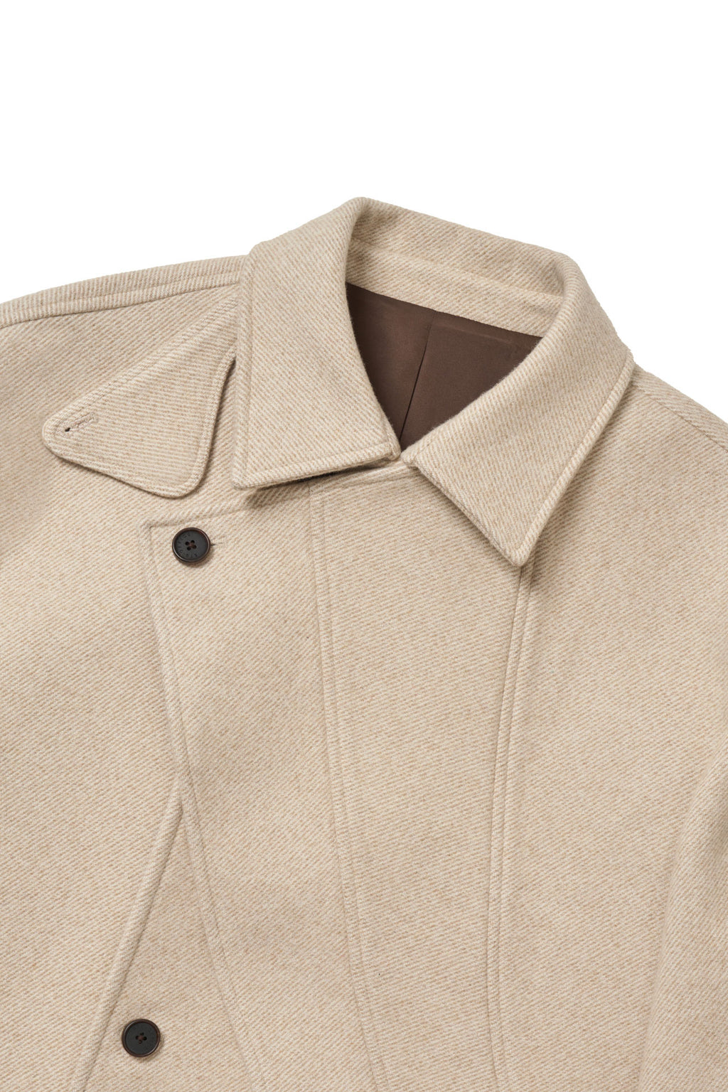 STU - Layered Lapel Coat In (Ivory) product image 17 | TRAB K-Fashion Australia