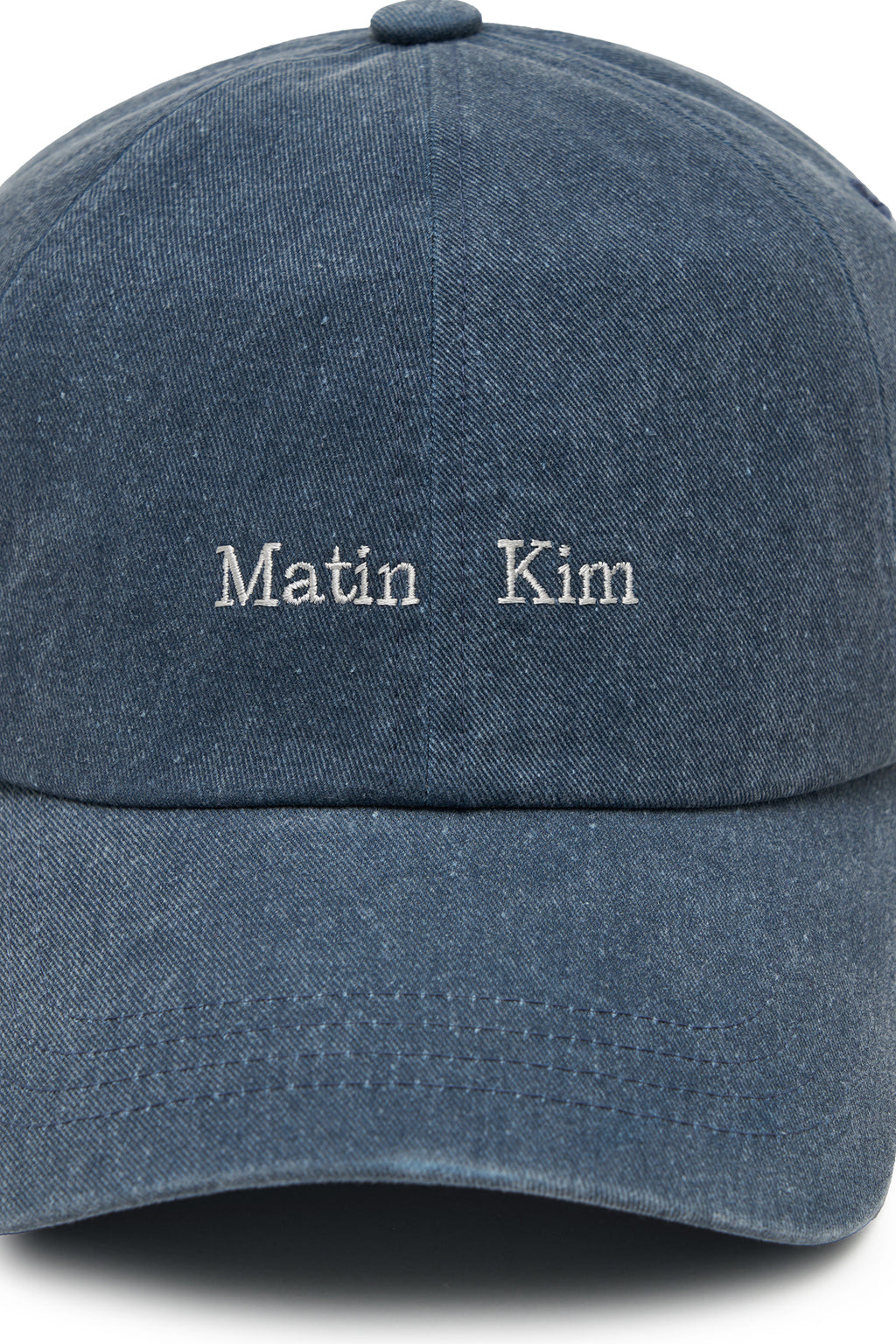 Matin Kim - Matin Mini Classic Logo Ball Cap (Smoke Blue) product image 4 | TRAB K-Fashion Australia
