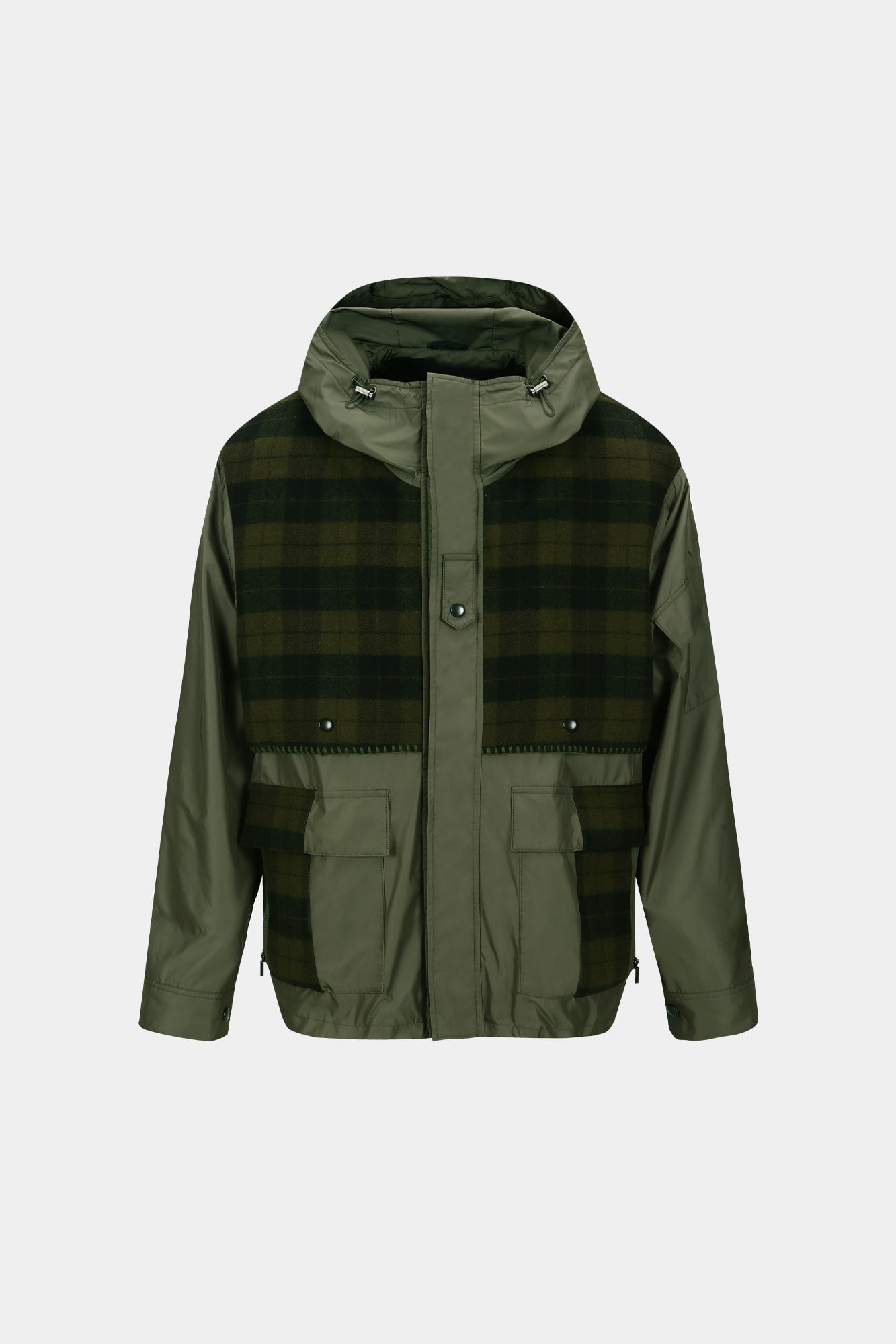 Andersson Bell - Unisex Check Layered Jumper (Khaki) product image 12 | TRAB K-Fashion Australia