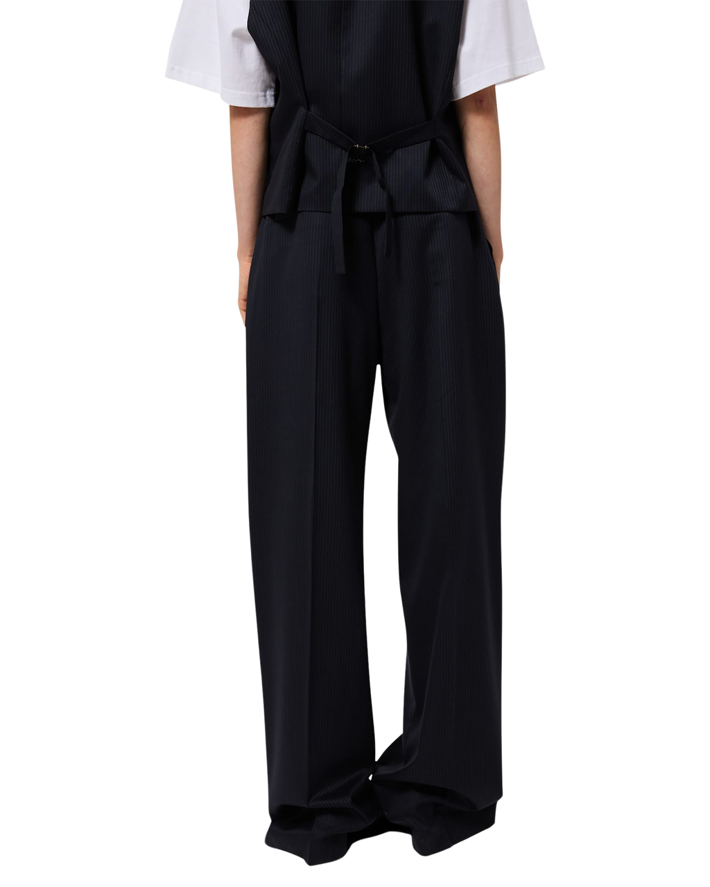 Kimhe Kim - Belted Wide Pants (Navy) product image 12 | TRAB K-Fashion Australia