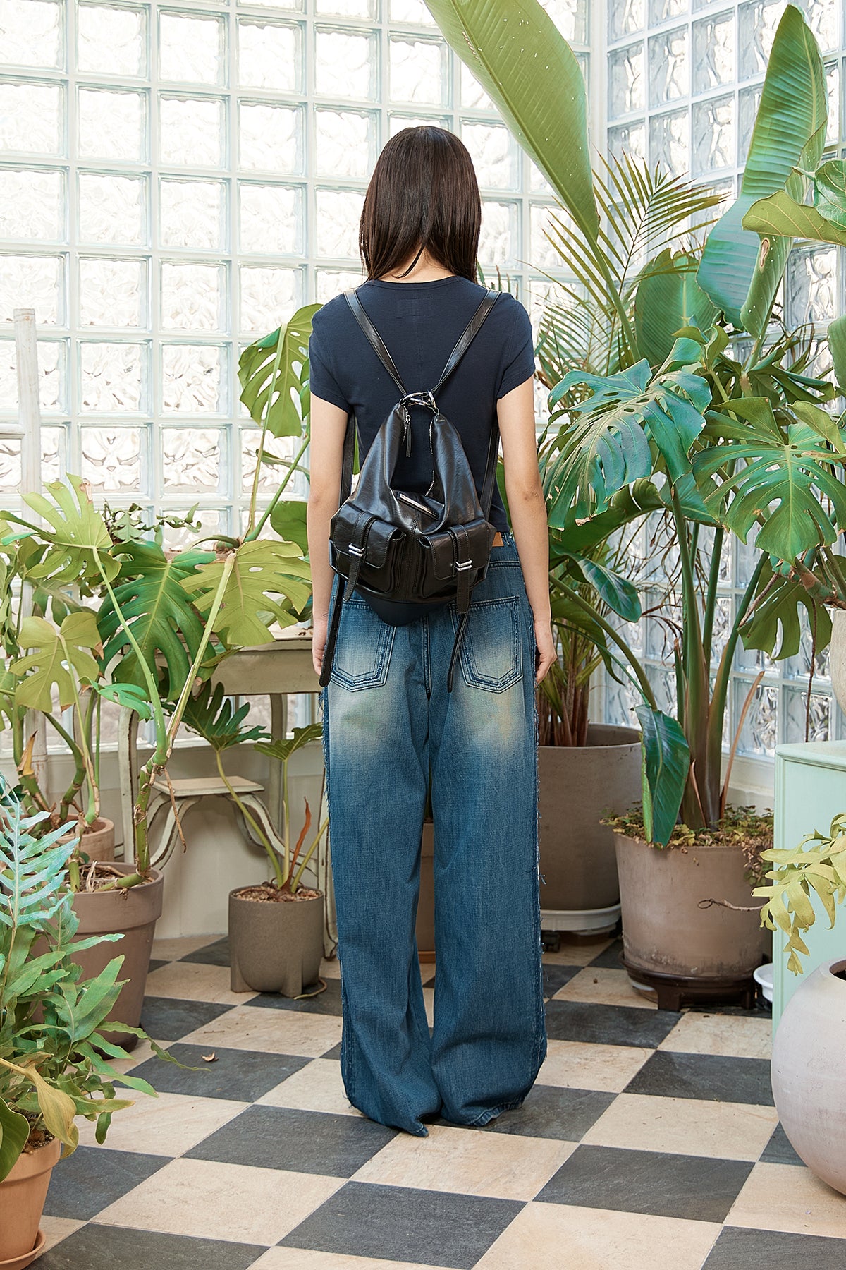 Matin Kim - Raglan Bolero Slim Top (Dark Navy) product image 7 | TRAB K-Fashion Australia
