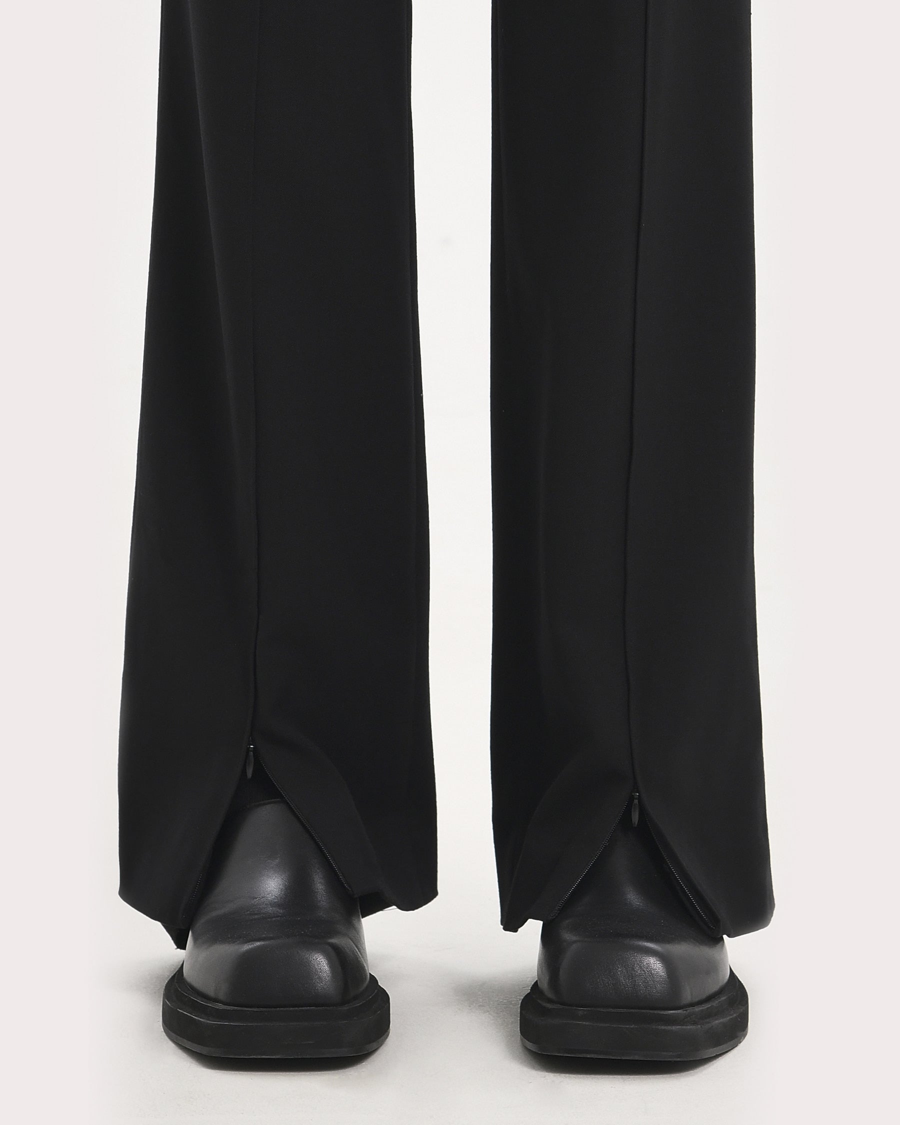 Brownyard - Lowrise Slit Pants (Black) product image 4 | TRAB K-Fashion Australia