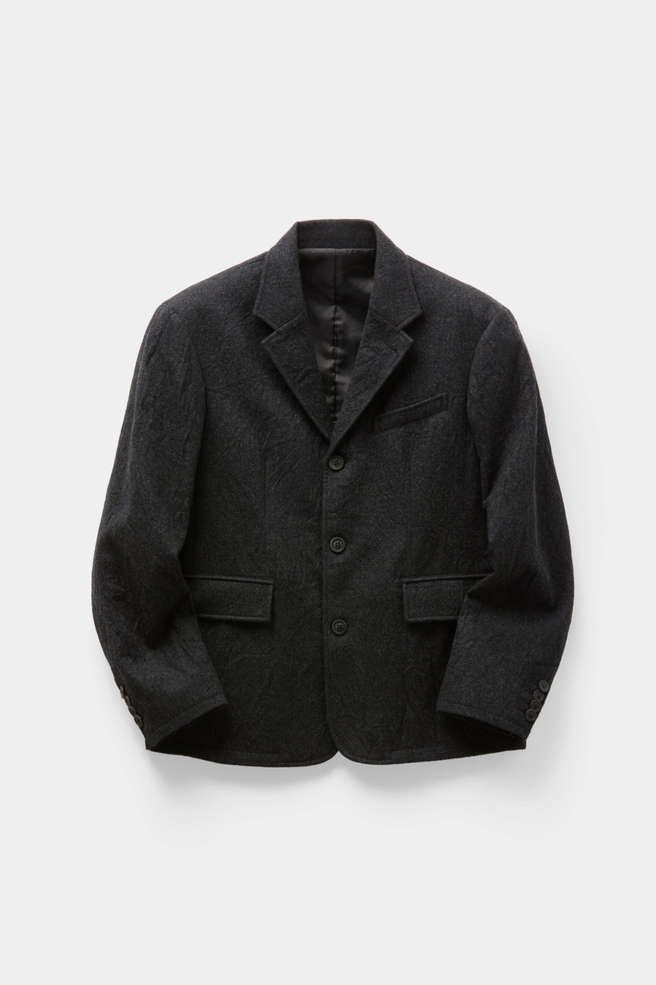 Coor - Virgin Wool Crease Washed Blazer (Charcoal Gray) product image 1 | TRAB K-Fashion Australia