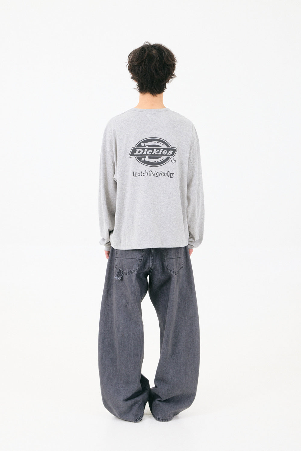 Hatchingroom - Wide Curve Carpenter Jeans (Dusty Black) product image 8 | TRAB K-Fashion Australia