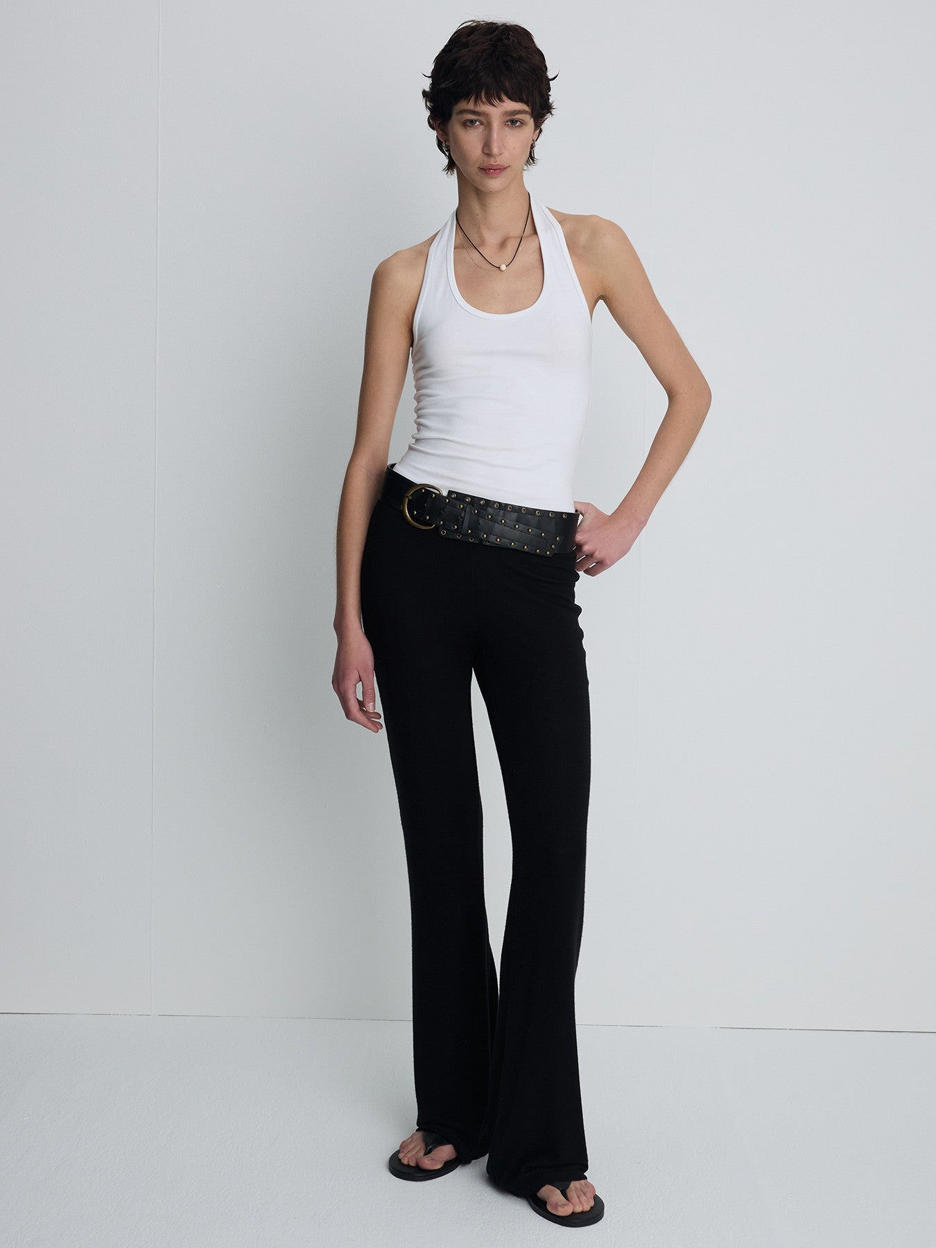 Tonywack - Halter-Neck Sleeveless Top (Off White) product image 2 | TRAB K-Fashion Australia