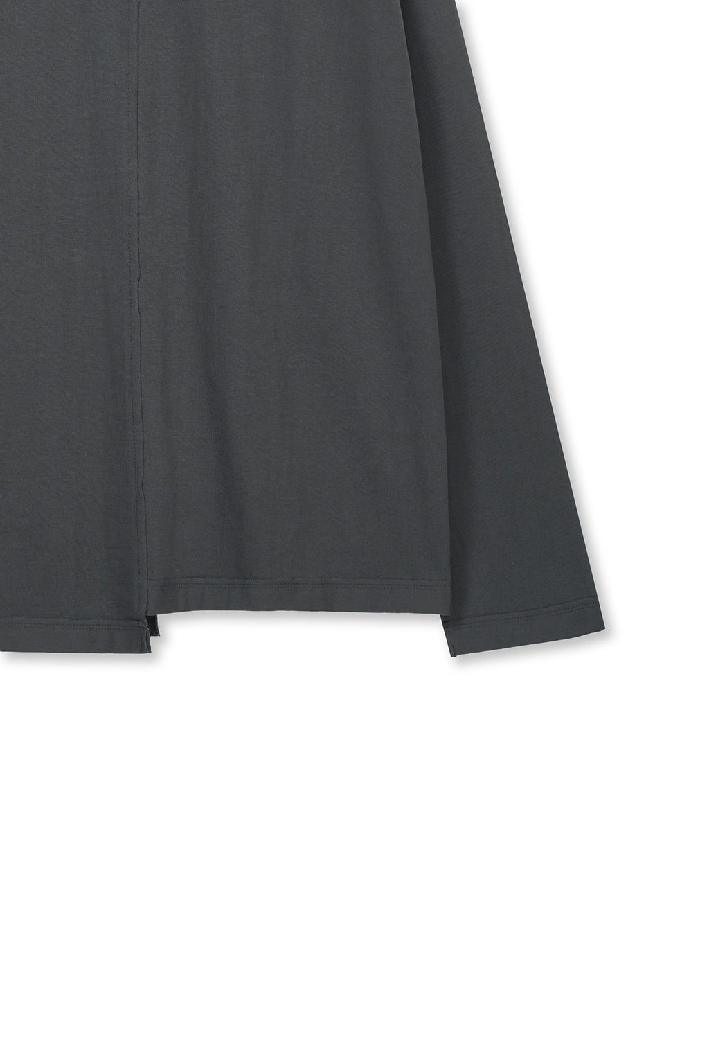 Matin Kim - Asymmetric Logo Top (Charcoal) product image 4 | TRAB K-Fashion Australia