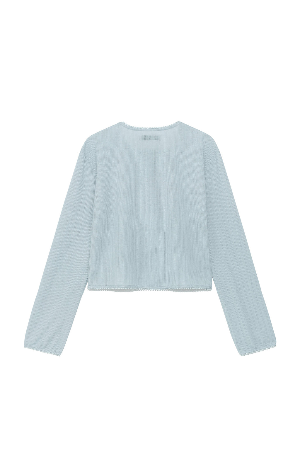 Deinet - [yoon Soap X Deinet] Lace Cardigan (Light Blue) product image 2 | TRAB K-Fashion Australia