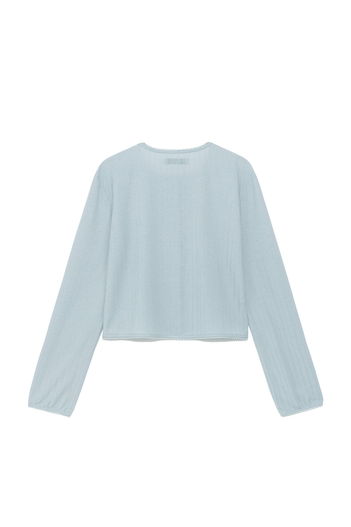 Deinet - [yoon Soap X Deinet] Lace Cardigan (Light Blue) product image 2 | TRAB K-Fashion Australia