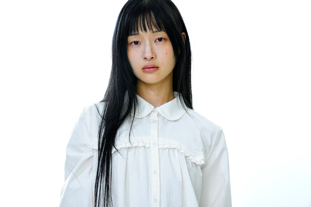 Coyseio - Rough Cut Frill Shirt (Ivory) product image 10 | TRAB K-Fashion Australia