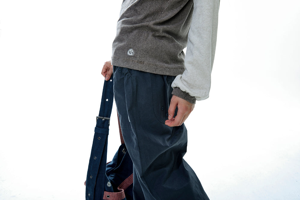 Coyseio - Lace Cotton Pants (Navy) product image 5 | TRAB K-Fashion Australia