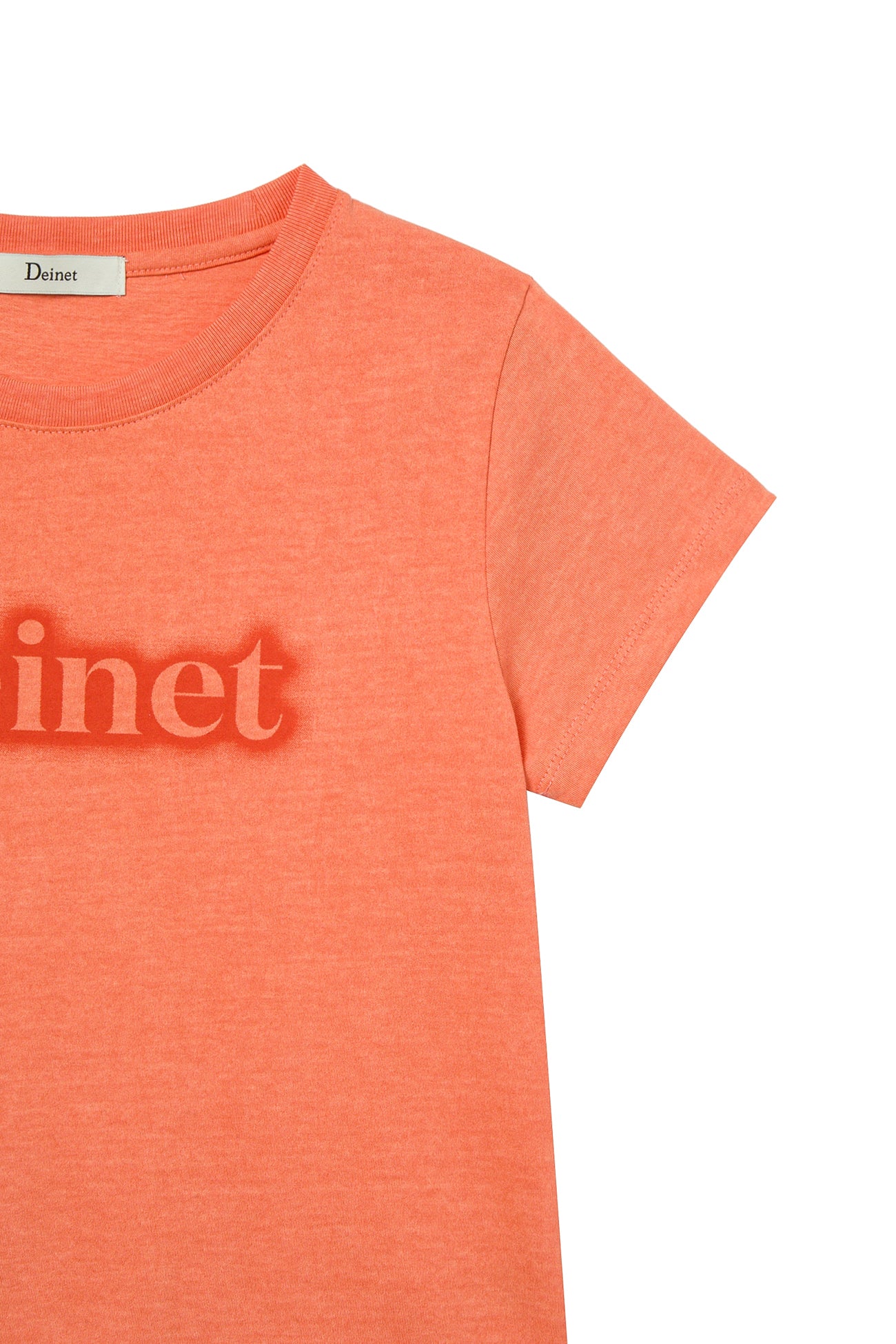 Deinet - Spray Logo Pigment T-Shirt (Orange) product image 4 | TRAB K-Fashion Australia