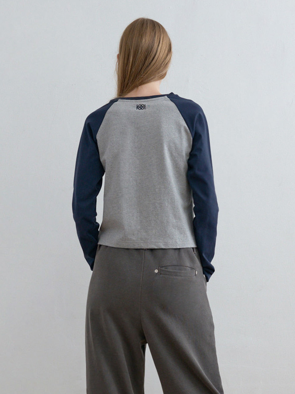 Kijun - Rose Raglan Tee (Navy) product image 2 | TRAB K-Fashion Australia