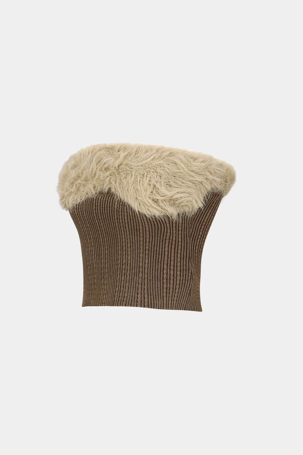 Andersson Bell - Hairy Knit Top (Brown) product image 9 | TRAB K-Fashion Australia