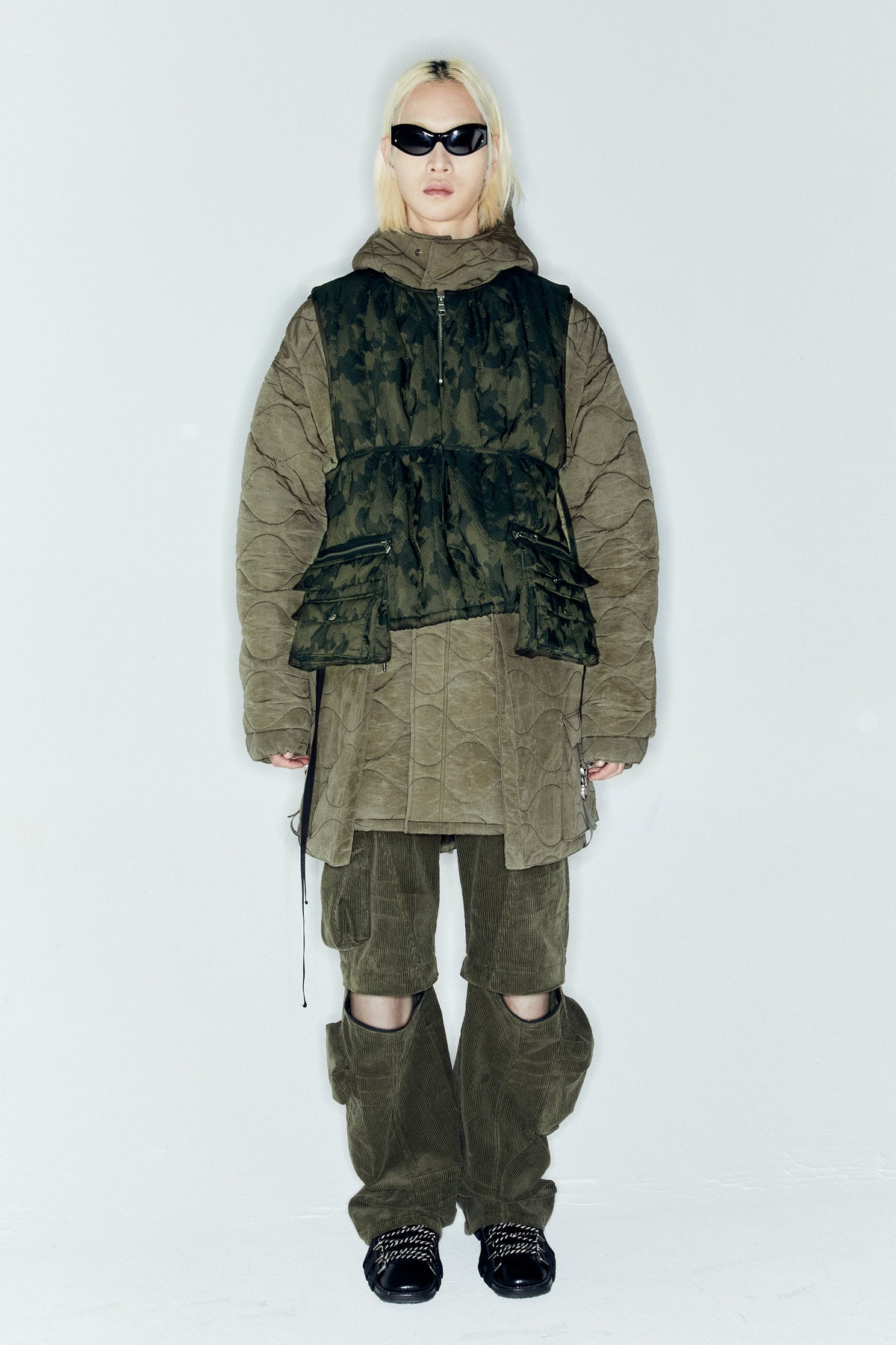 Andersson Bell - Camouflage Padded Turtle Vest (Green) product image 5 | TRAB K-Fashion Australia