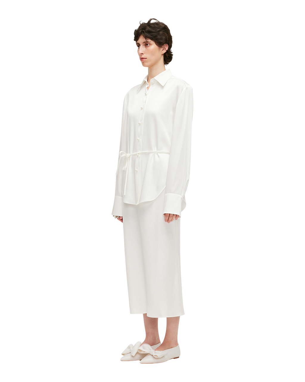 Kimhe Kim - Silk Shirt (White) product image 2 | TRAB K-Fashion Australia