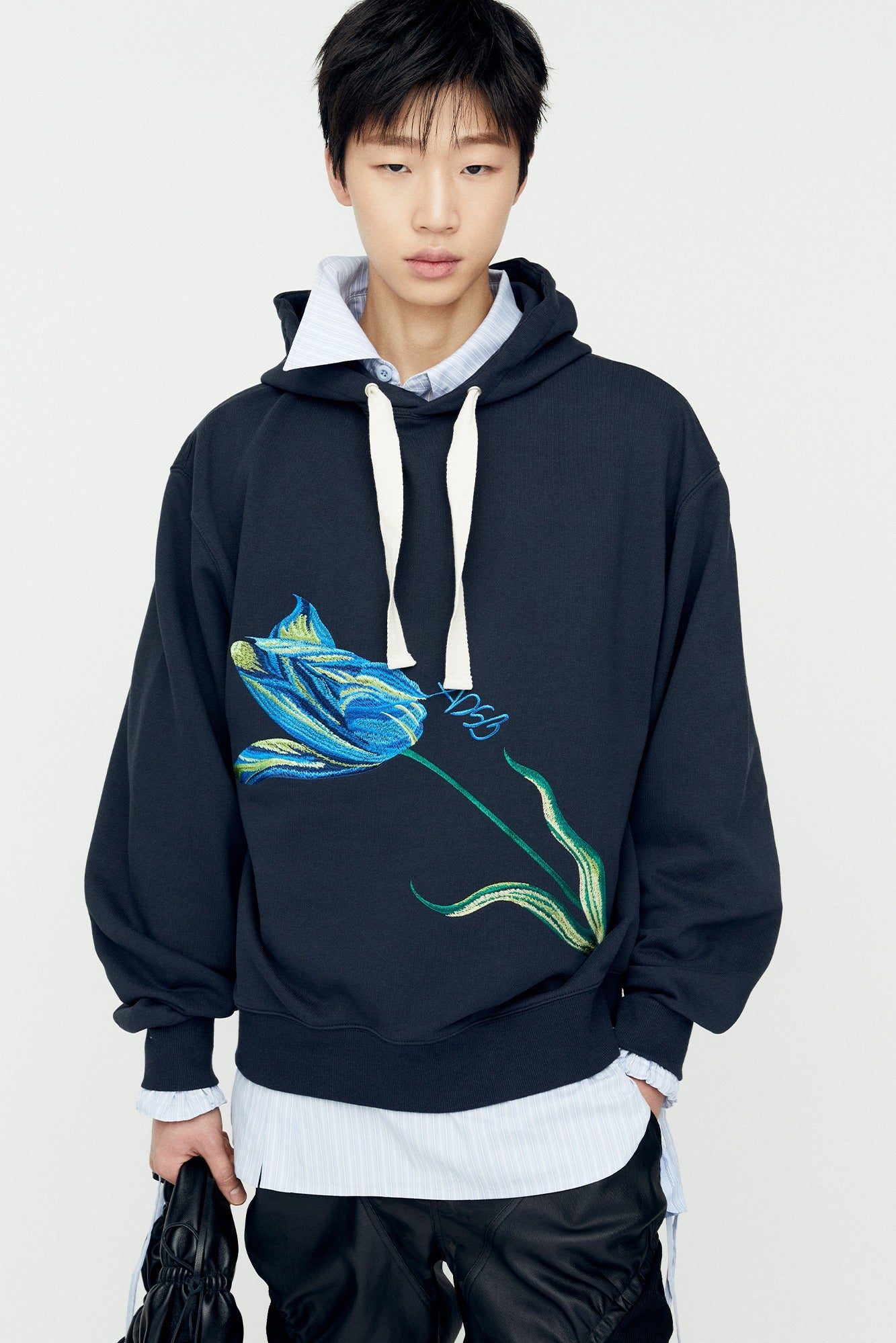 Andersson Bell - (essential) Adsb Fiore Hoodie (Charcoal) product image 1 | TRAB K-Fashion Australia