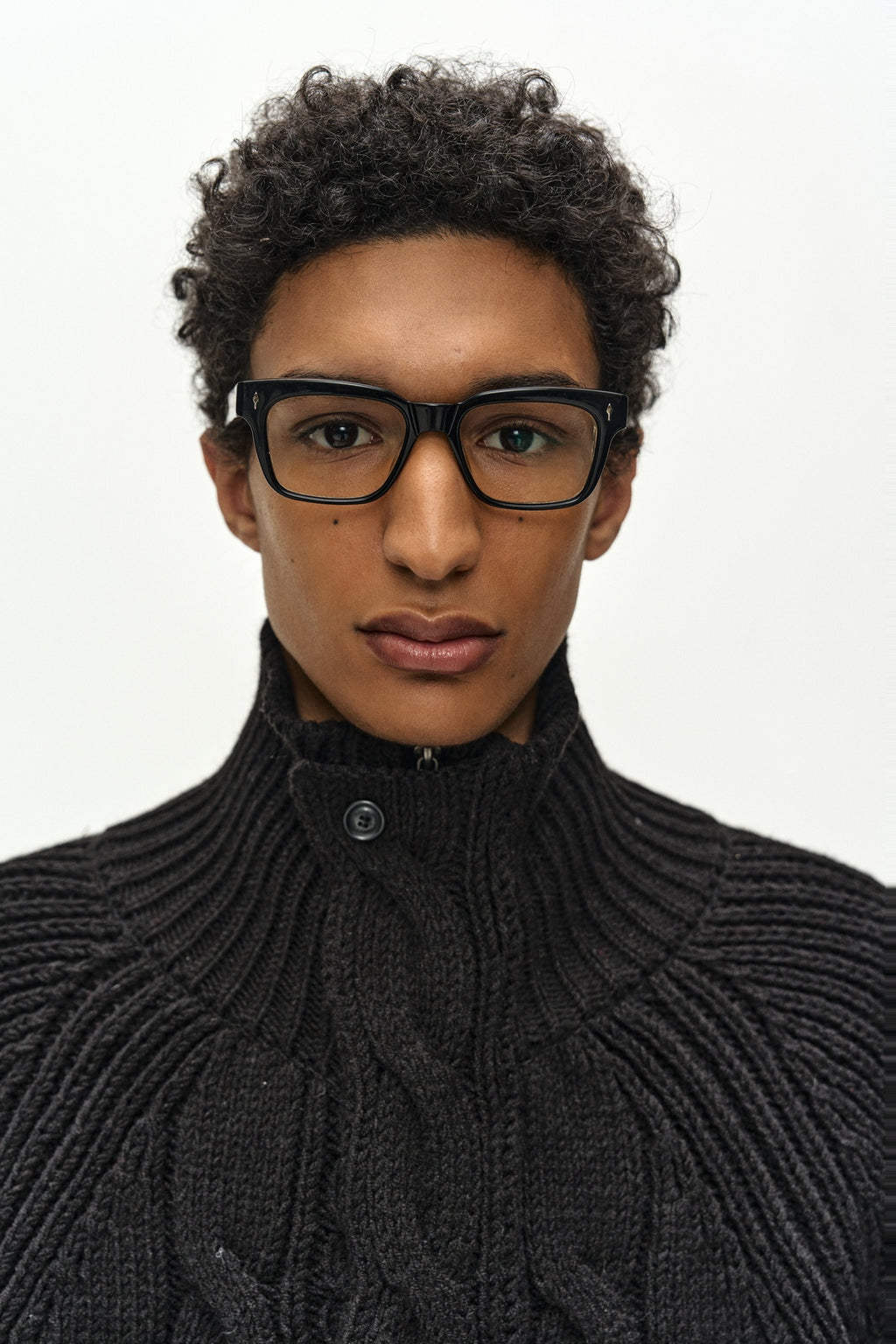 Andersson Bell - Fisherman Cable Zip-Up Sweater (Black) product image 6 | TRAB K-Fashion Australia