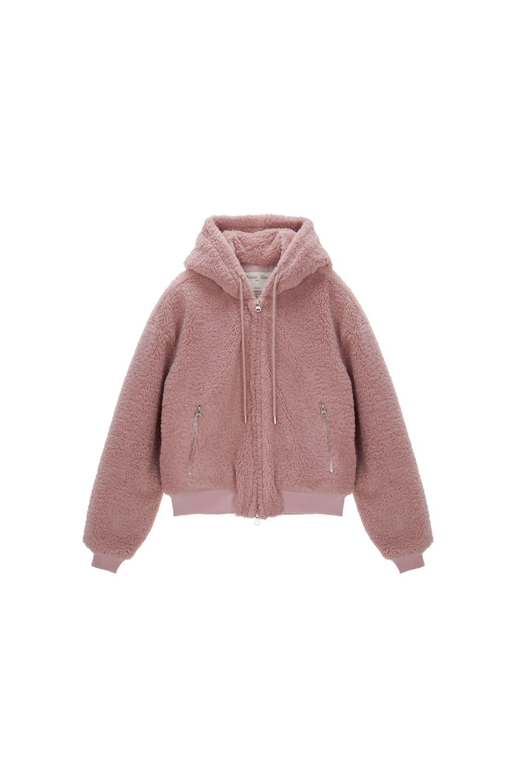 Matin Kim - Logo Point Fleece Hoody Jumper (Pink) product image 1 | TRAB K-Fashion Australia