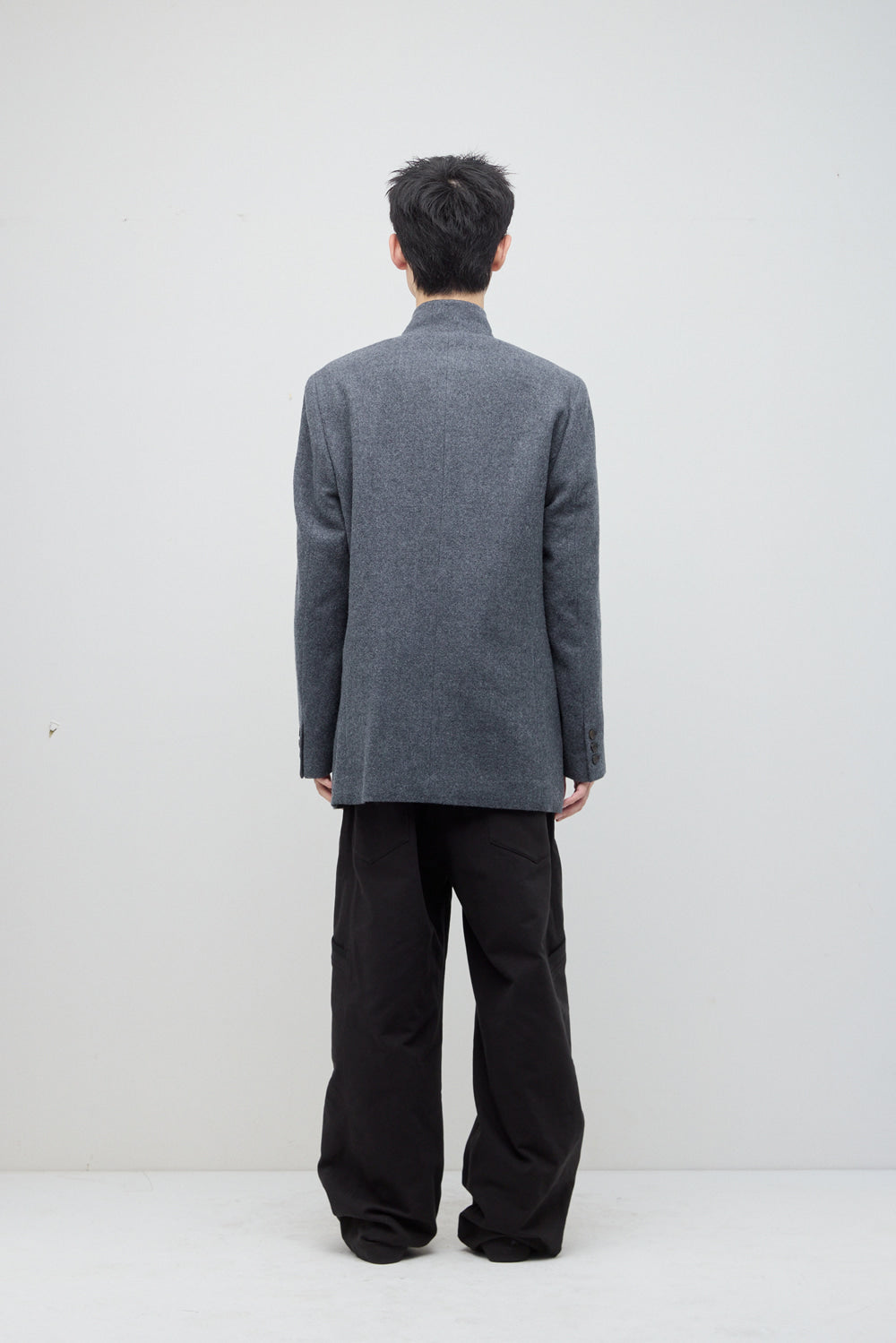Hatchingroom - Stand Collar Coat (Charcoal) product image 5 | TRAB K-Fashion Australia