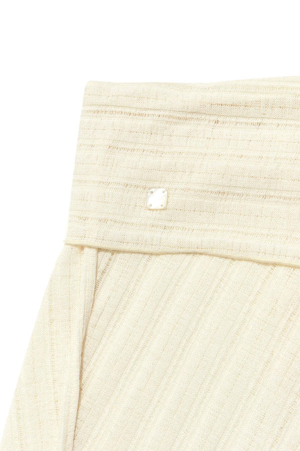 Matin Kim - Foldover Layered Maxi Wrap Skirt (Ivory) product image 3 | TRAB K-Fashion Australia