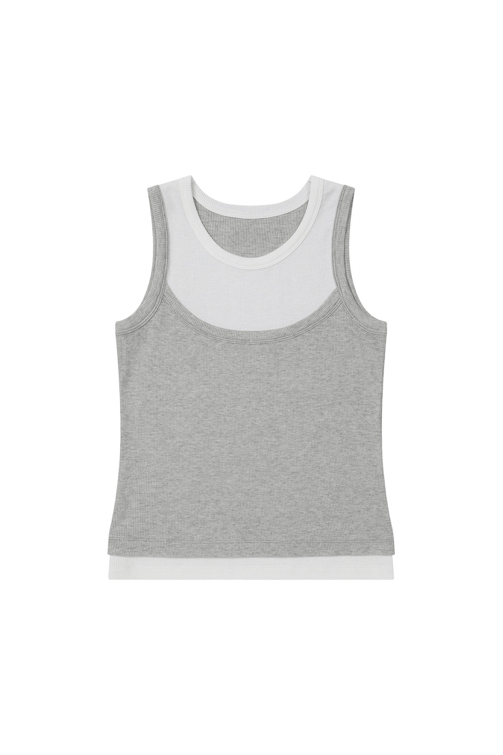 Deinet - D-Contrast Sleeveless (Melange Grey) product image 1 | TRAB K-Fashion Australia