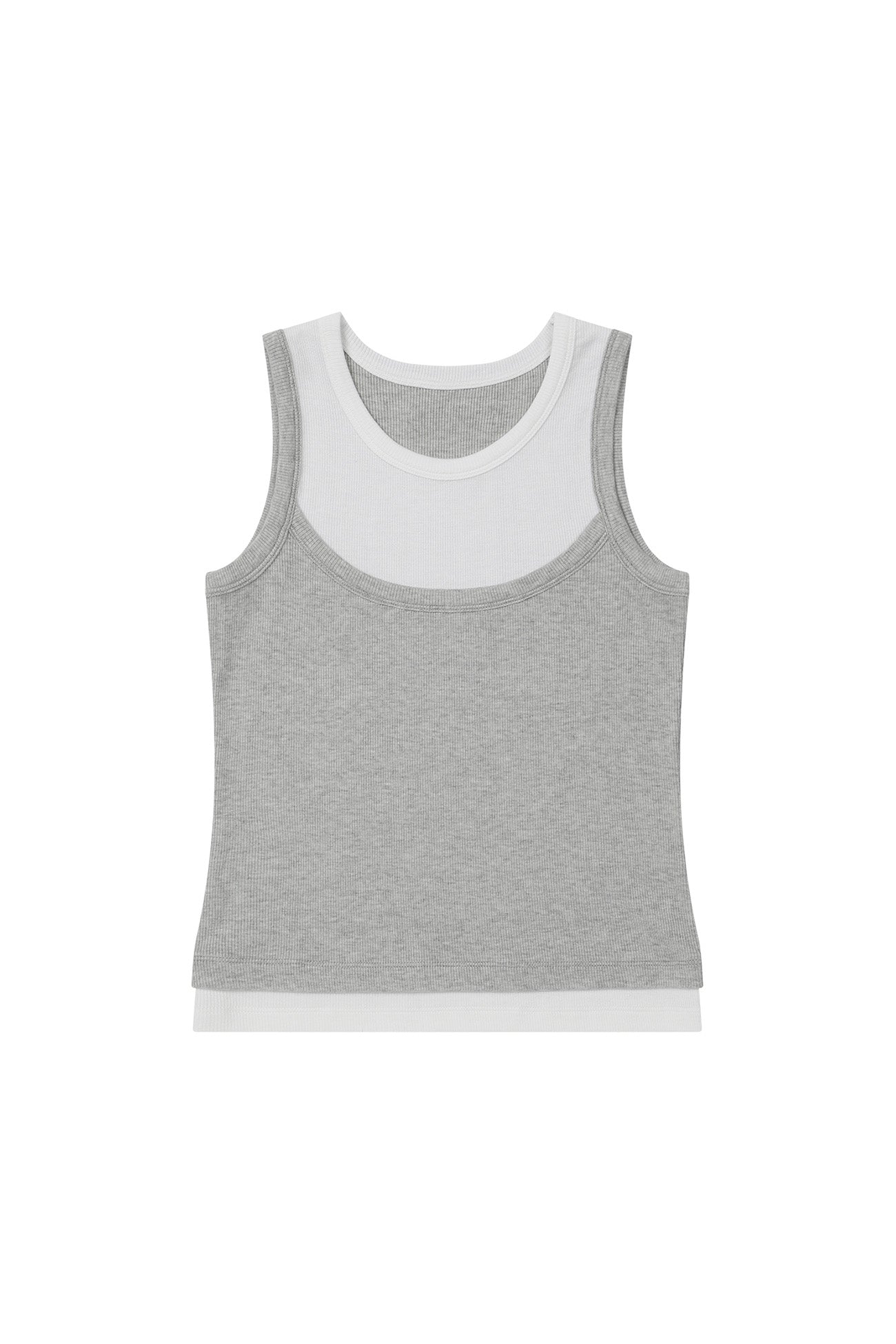 Deinet - D-Contrast Sleeveless (Melange Grey) product image 1 | TRAB K-Fashion Australia
