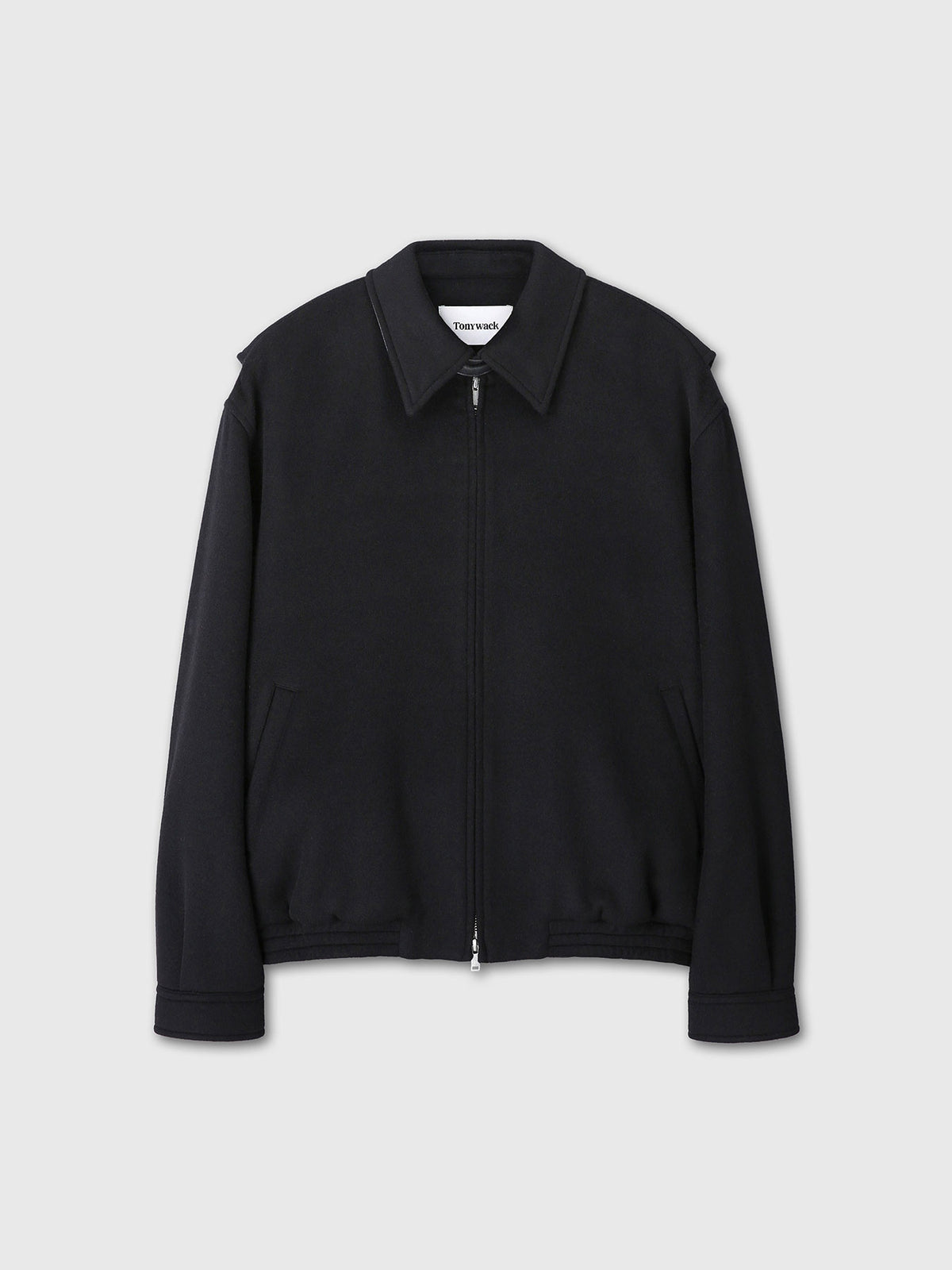 Tonywack - Wool And Silk Blouson Jacket (Black) product image 9 | TRAB K-Fashion Australia