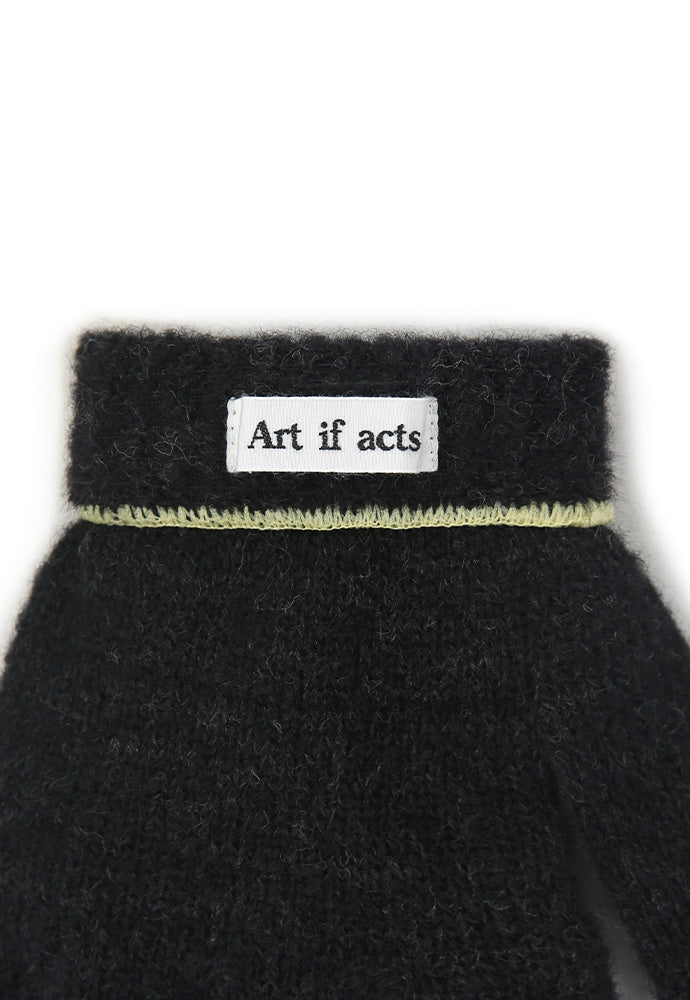 Art if acts - TEMBEA X Art if acts_ 3 Fingers Mitten (Charcoal) product image 5 | TRAB K-Fashion Australia