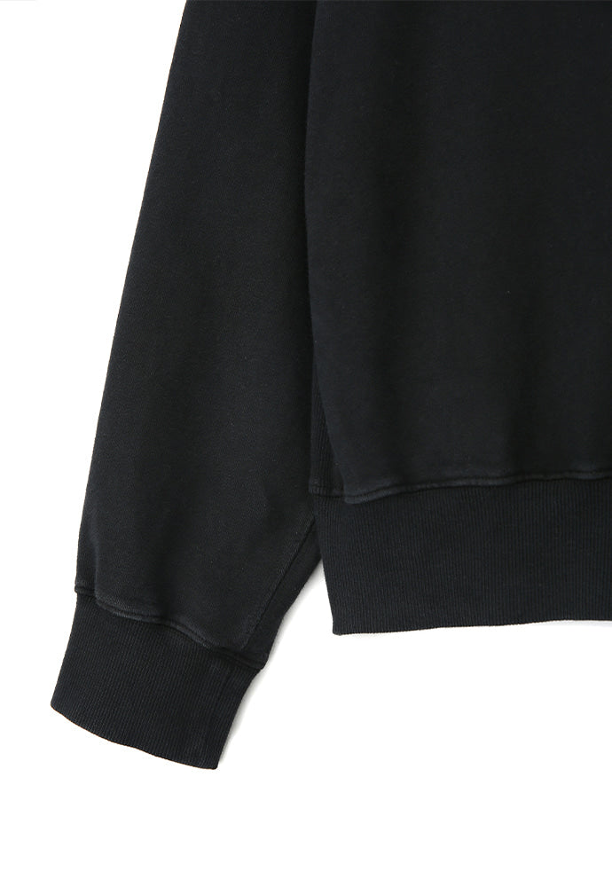 Art if acts - Garment Dyed Half Zipup Sweat (Black) product image 12 | TRAB K-Fashion Australia