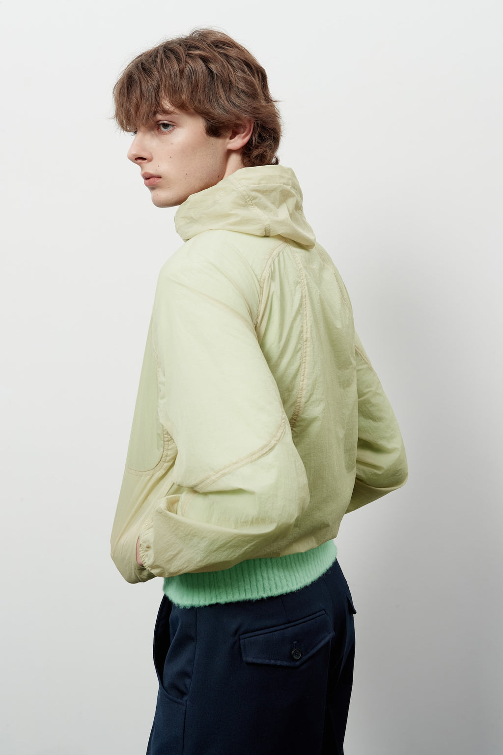 Stu - Round Cut Windbreaker (Beige) product image 12 | TRAB K-Fashion Australia