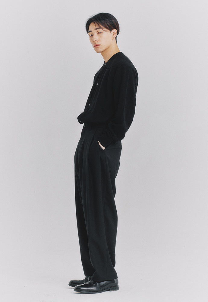 Art if acts - Wool Side Two Tuck Pants (Charcoal) product image 3 | TRAB K-Fashion Australia