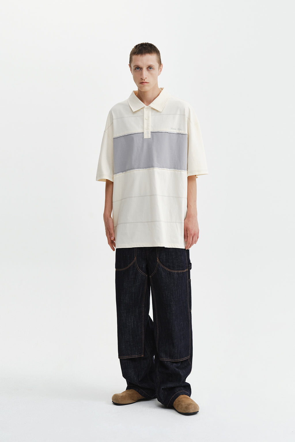 Matin Kim - Cut Out Block Collar Top (Ivory) product image 9 | TRAB K-Fashion Australia