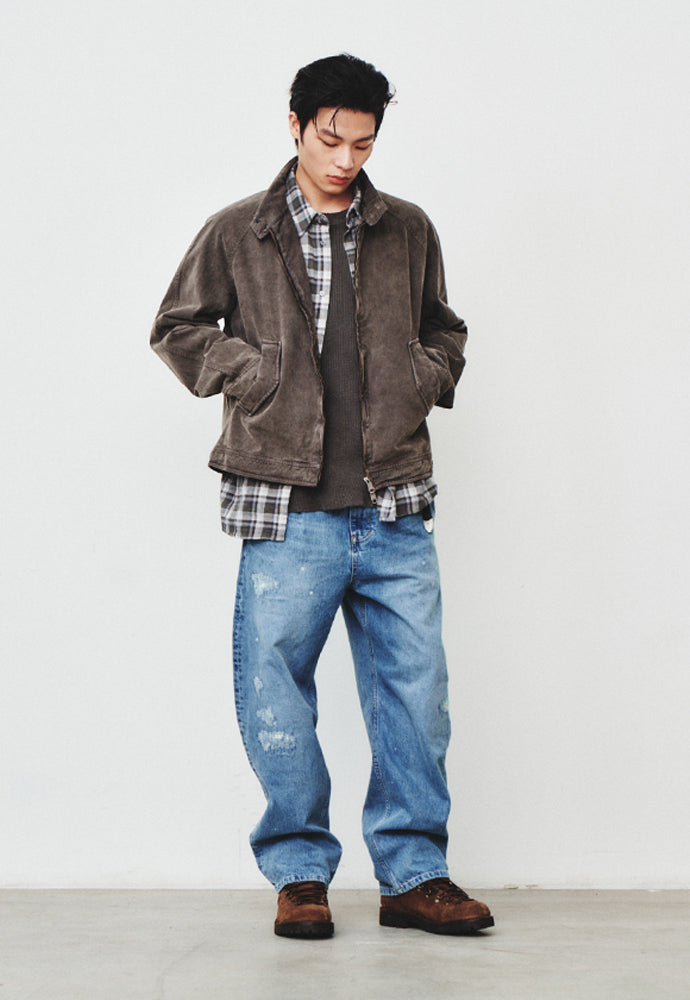 Art if acts - Garment Dyed Harrington Jacket (Mud Brown) product image 6 | TRAB K-Fashion Australia