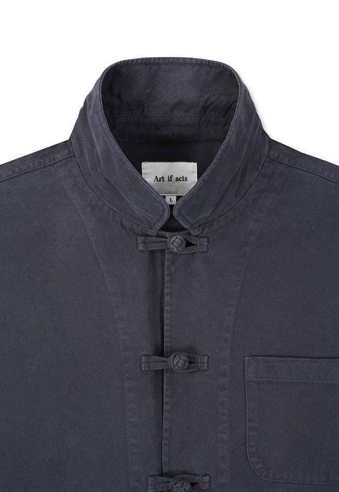 Art if acts - Washed Chinese Work Jacket (Faded Charcoal) product image 10 | TRAB K-Fashion Australia