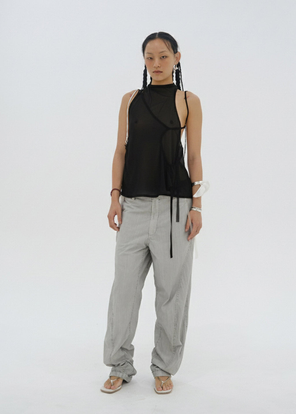 Hyein Seo - Layered Halter Top (Black) product image 1 | TRAB K-Fashion Australia