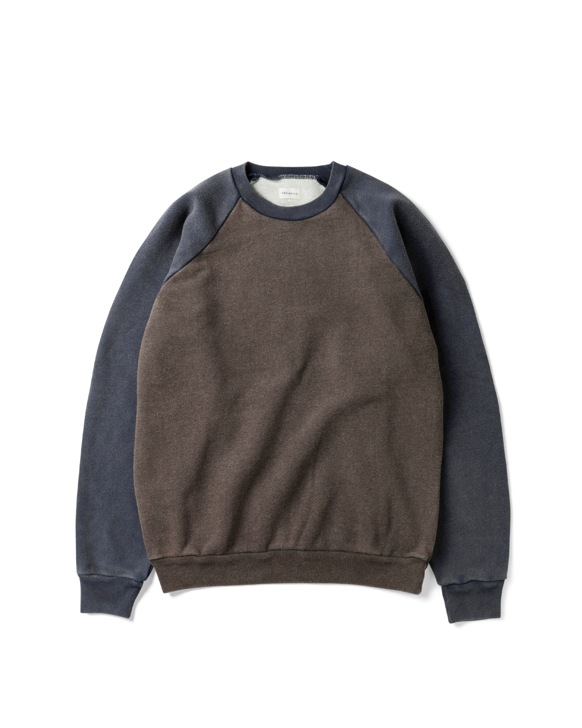 Khakis - 2-Tone Raglan Crewneck (Brown) product image 1 | TRAB K-Fashion Australia