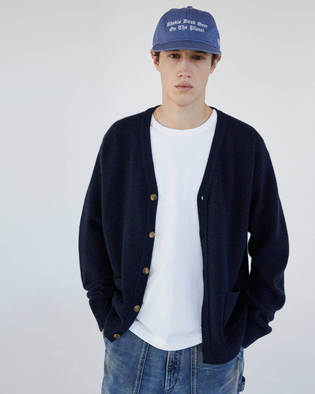 Khakis - Bay Cardigan (Blue Black) product image 5 | TRAB K-Fashion Australia