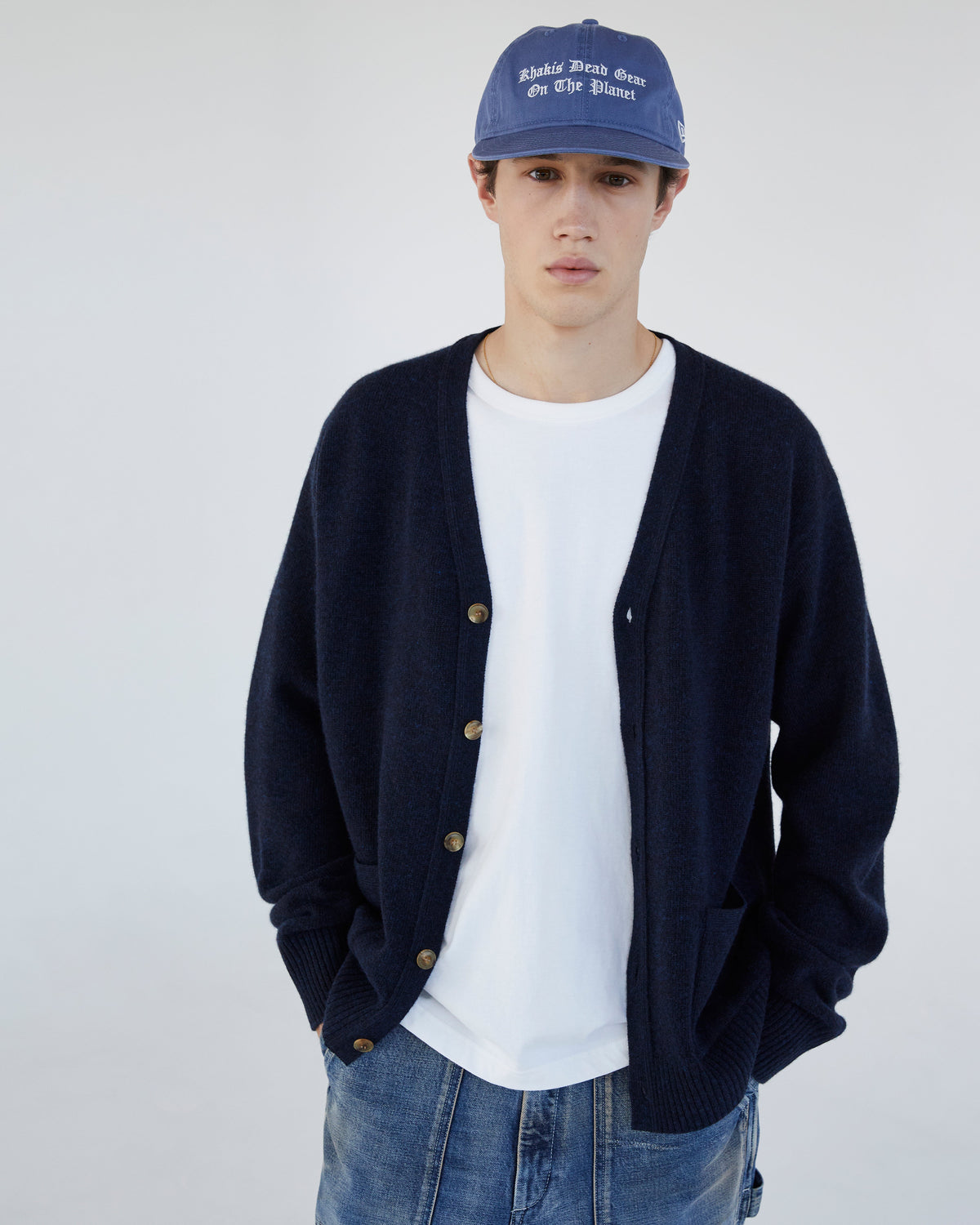 Khakis - Bay Cardigan (Blue Black) product image 5 | TRAB K-Fashion Australia
