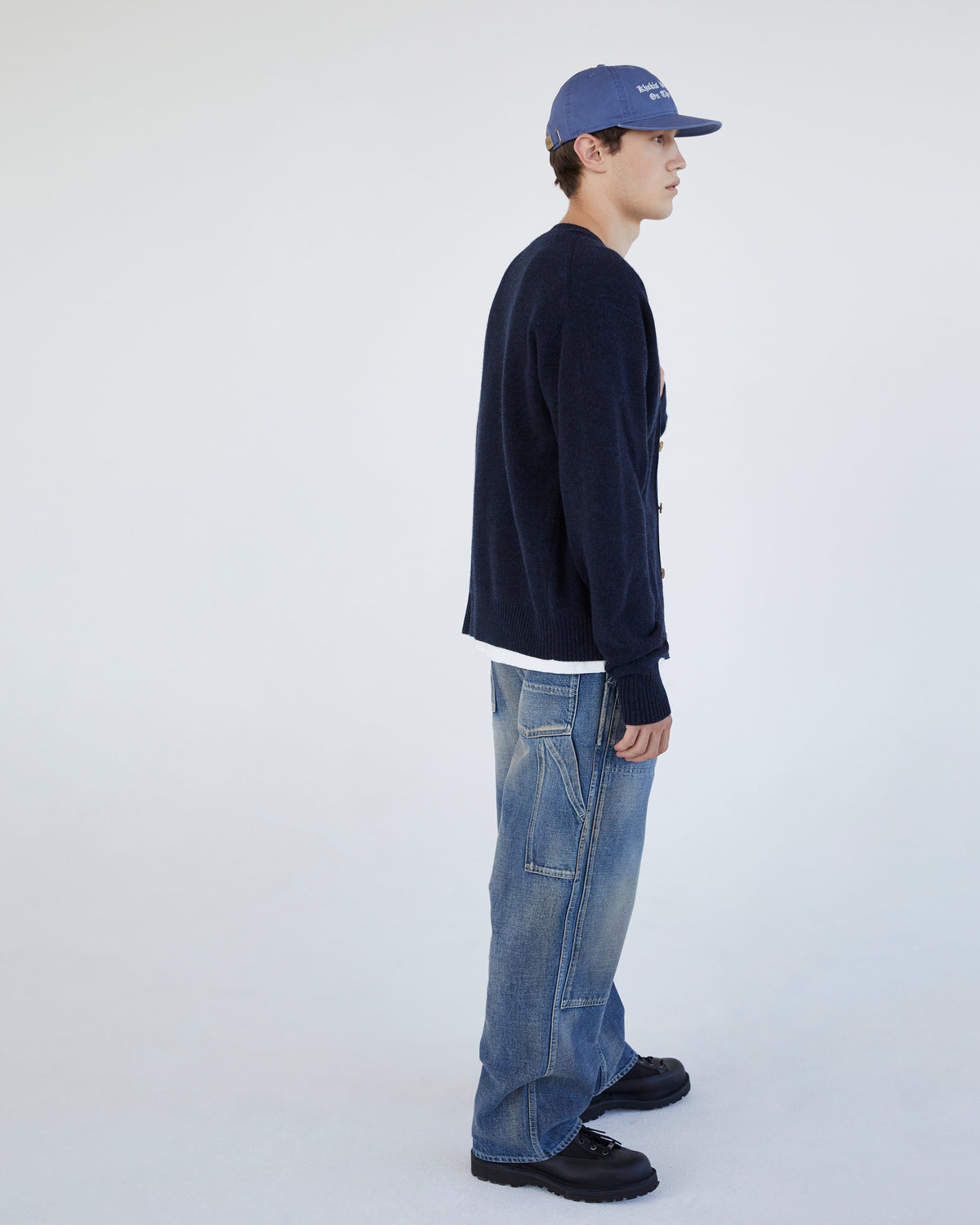 Khakis - Bay Cardigan (Blue Black) product image 6 | TRAB K-Fashion Australia