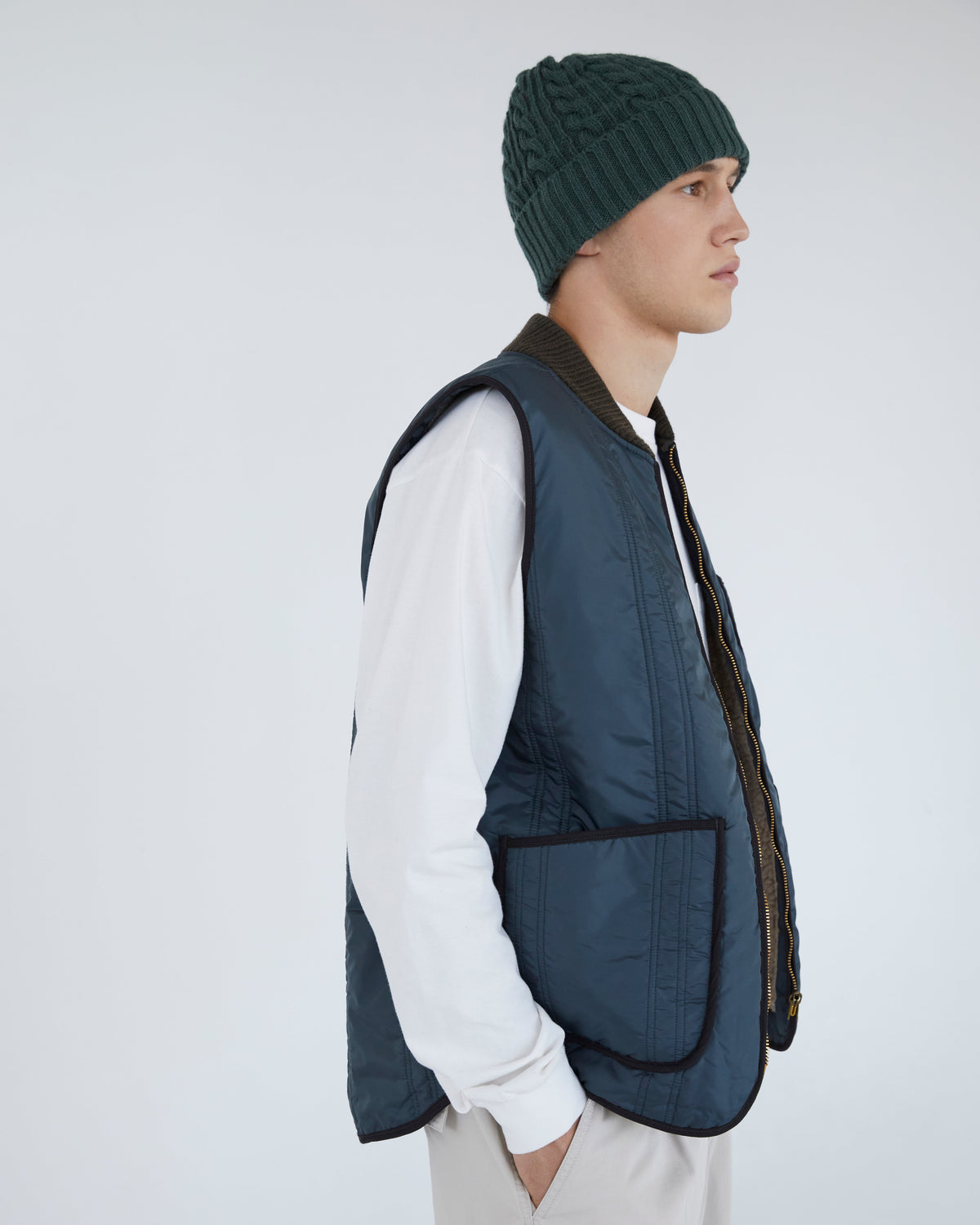 Khakis - Cable Watch Beanie (Dusty Green) product image 3 | TRAB K-Fashion Australia